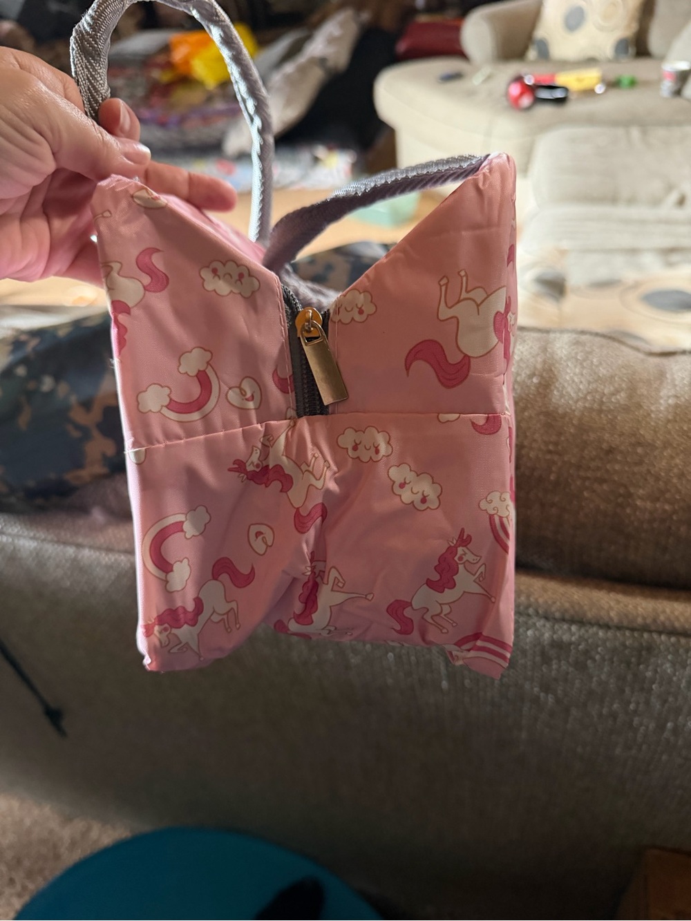Kids Pink Unicorn Lunch Tote